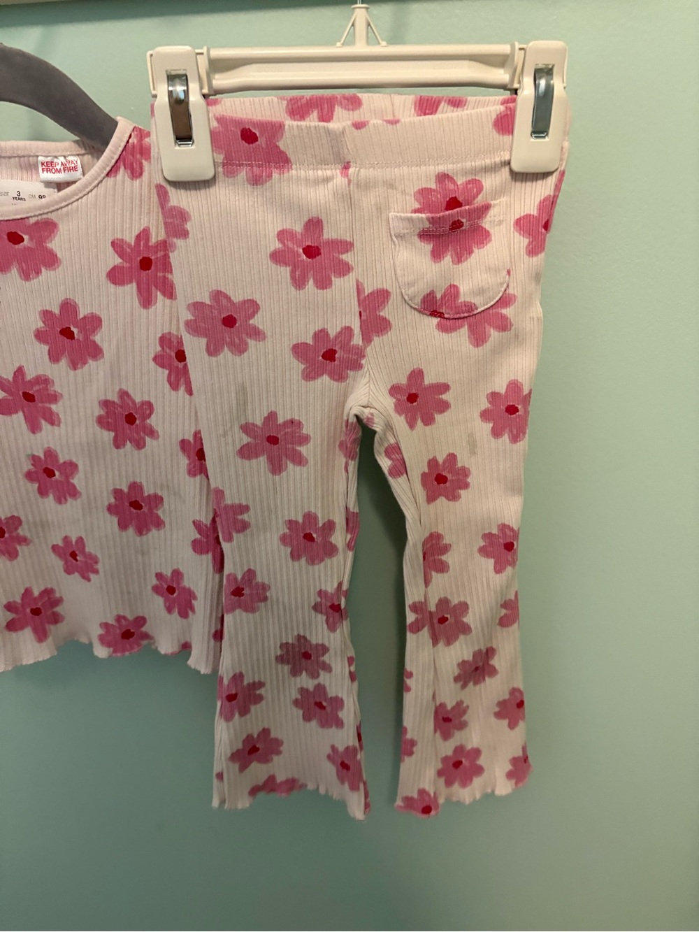 Zara Floral Ribbed Set - Picture 4 of 6